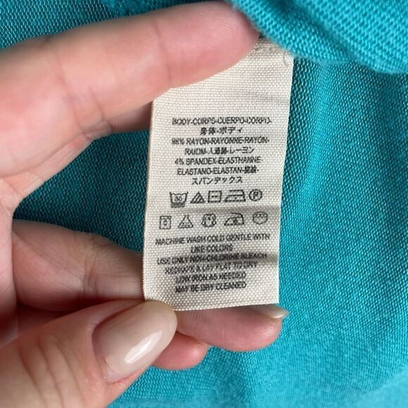 We The Free Take The Plunge Turquoise Tank Top - Picture 6 of 7